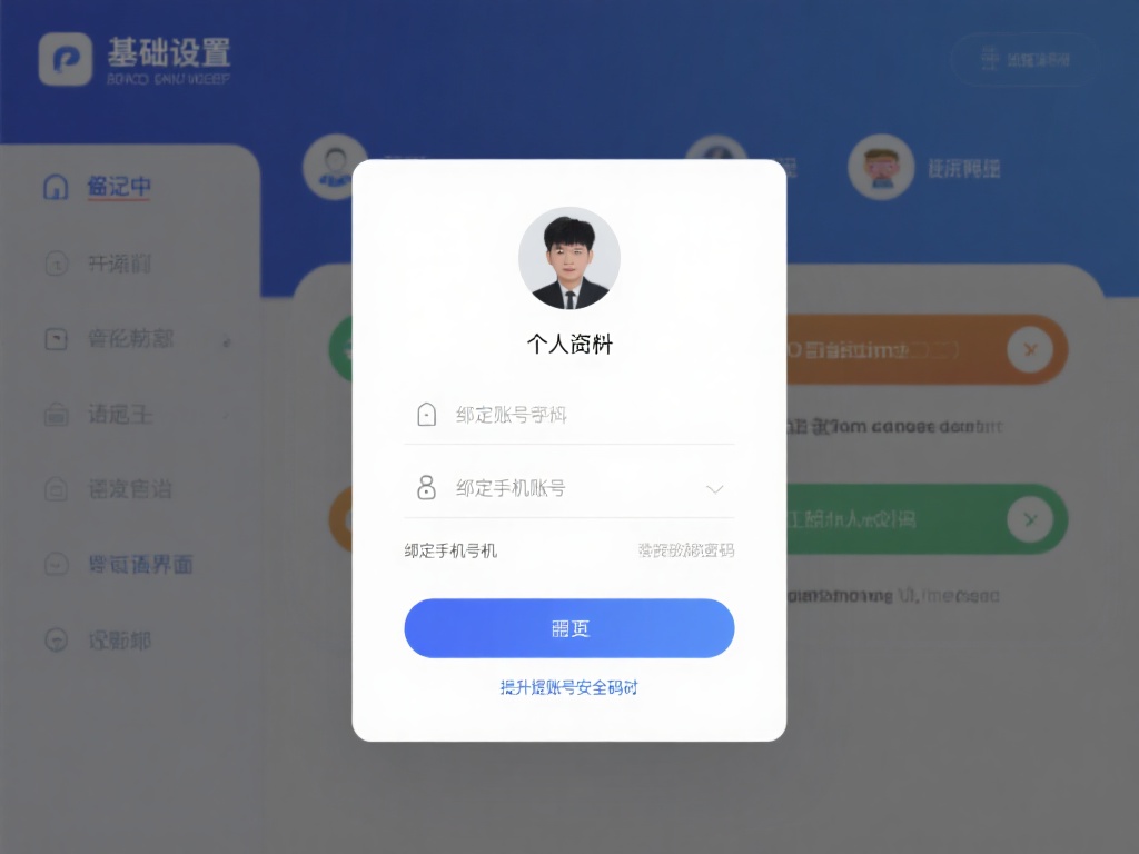 基础设置中，记得完善个人资料，并绑定手机号码。这不